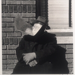 Man with Sun Reflector, East New York, 1952