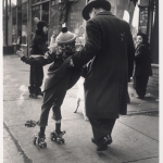Girl Learning to Skate, Livonia Ave, 1950