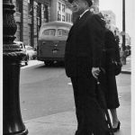Man Wearing Bowler Hat, Downtown Brooklyn, 1951