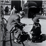 Shoeshine Conversation, NYC, 1949
